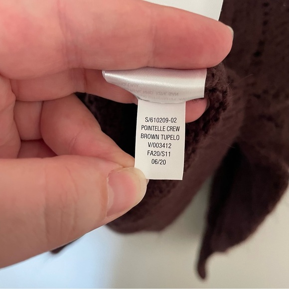 Old Navy Cozy Pointelle-Knit Crew-Neck Sweater Burgundy Size Extra Large - Picture 10 of 10